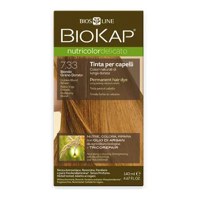 BIOKAP Farba na vlasy 7.33 Blond zlatá pšenica ml