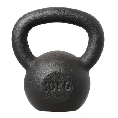 Liatinový kettlebell HMS KZG10 10 kg - čierny