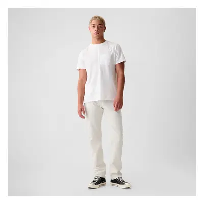 Kalhoty GAP Denim Pants Straight Carls Stone