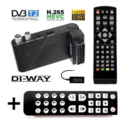 DI-WAY SENIOR 2020 Mini DVB-T2 H.265 + Ovládač SENIOR