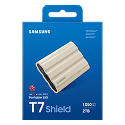 Samsung T7 Shield/2TB/SSD/Externý/2.5''/Béžová/3R MU-PE2T0K/EU