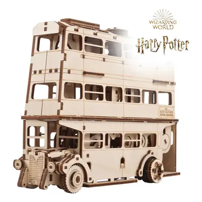 Ugears 3D dřevěné mechanické puzzle Harry Potter Rytířský autobus