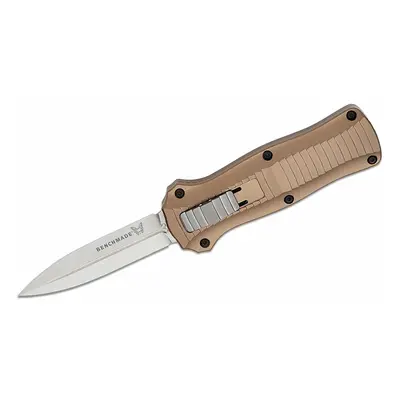 Benchmade 3350-2303 Mini Infidel Dark Earth vyskakovací nôž 7,9cm, hnedá, hliník, limit. edícia