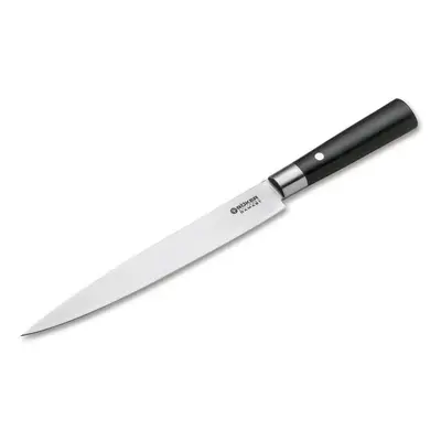 Böker Manufaktur Solingen 130425DAM Damascus Black rezací nôž 22,9 cm, damašek, čierna preglejka