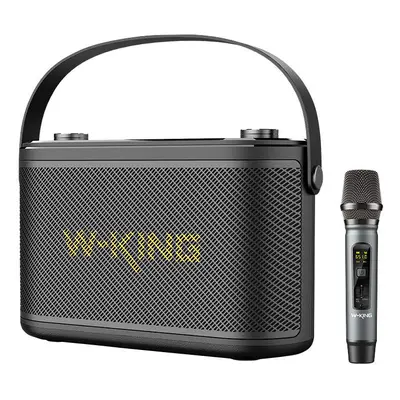 Bezdrôtový reproduktor Bluetooth W-KING H10 S 80W + mikrofon (čierny)