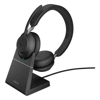 Jabra Evolve2 65/Stereo/USB-C/BT/Bezdrať/MS/Stand/Čierna 26599-999-889