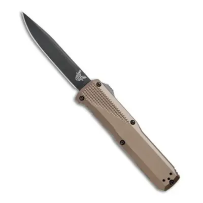 Benchmade 4600DLC-1 PHAETON automatický vreckový nôž 8,8 cm, čierna, hnedá, hliník