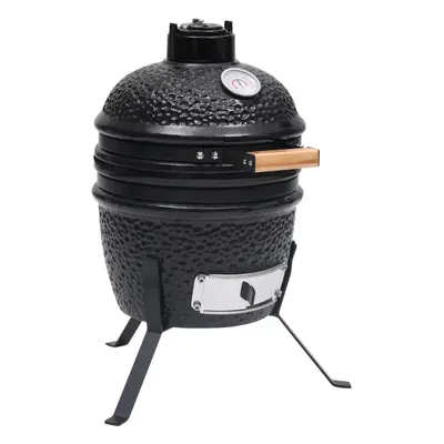 Multidom 2 v 1 Kamado gril s udiarňou keramika 56 cm čierny