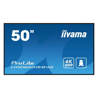 50'' iiyama LH5060UHS-B1AG: IPS, 4K UHD, 24/7, Android LH5060UHS-B1AG