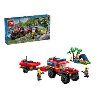 Hasičské auto 4x4 a zách. čln 60412 LEGO