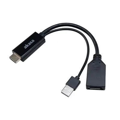 AKASA - HDMI na DP kábel AK-CBHD24-25BK