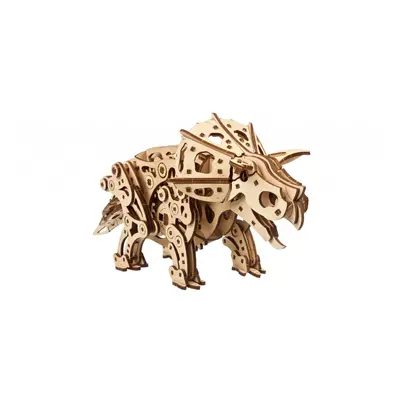 Ugears 3D dřevěné mechanické puzzle Triceratops