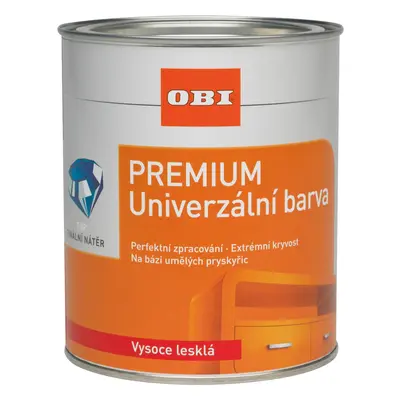 OBI Premium Univerzálna farba vysoký lesk čokoládovo hnedá ml