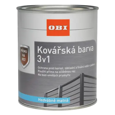 OBI Kováčska farba matná strieborná 375ml