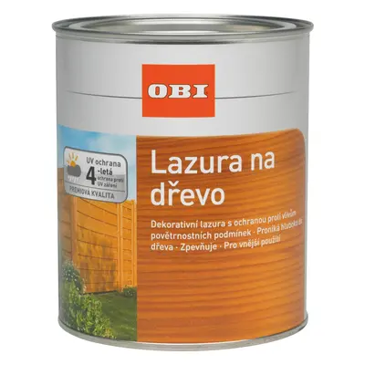 OBI Lazúra na drevo mahagón 2,5 l