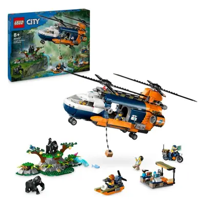 LEGO® City Helikoptéra na prieskum džungle v základnom tábore