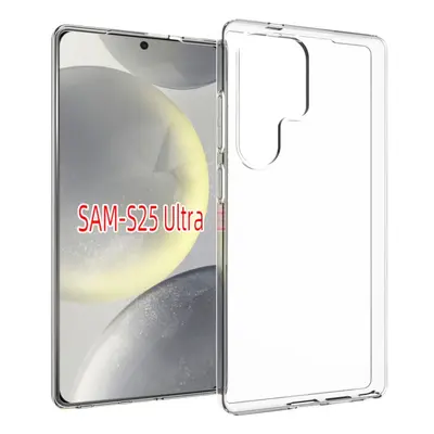 TPU Ochranný kryt pre Samsung Galaxy S25 Ultra 5G čierny priehľadný