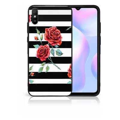 MY ART Silikónový obal Xiaomi Redmi 9A / 9AT BLACK and WHITE (034)