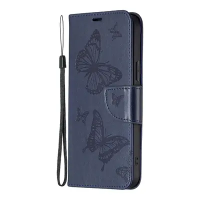 ART Peňaženkový kryt Xiaomi Redmi Note 12S BUTTERFLIES modrý