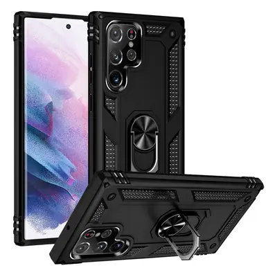 RING Obal s držiakom pre Samsung Galaxy S23 Ultra 5G čierny