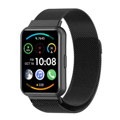 eses Milánsky ťah pre Huawei Watch Fit 2 - Čierny