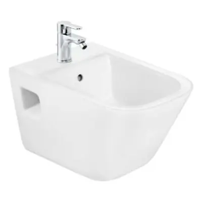 Roca The Gap - Závesný bidet, s prepadom, otvor na batériu, biela A357475000