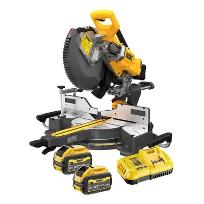 DeWALT Náradie - 54V AKU pokosová píla mm, 2x aku 9,0 Ah FLEXVOLT, nabíjačka DCS781X2