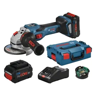 Bosch Náradie - 18V AKU uhlová brúska mm, 2x aku 8,0 Ah Li-Ion, nabíjačka 06019H6101