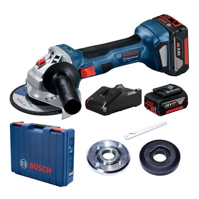 Bosch Náradie - 18V AKU uhlová brúska mm, 2x aku 4,0 Li-Ion, nabíjačka 06019H9021