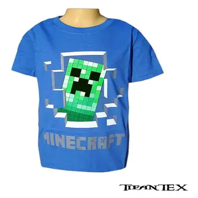 Tričko detské Minecraft modré