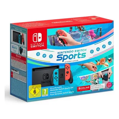 Nintendo Switch Neon + Switch Sports + 3M NSO