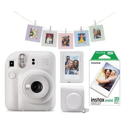 Fujifilm Instax Mini 12 Mega Pack Clay White+film