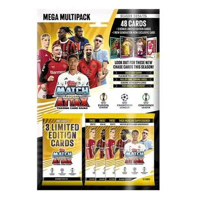 Futbalové karty Topps Match Attax UEFA Club Competitions 2024/2025 Mega Multipack