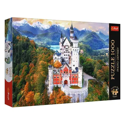 Trefl Puzzle 1000 Premium Plus - Foto Odysea: Zámok Neuschwanstein, Nemecko