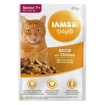 Kapsička IAMS SENIOR - kura v omáčke 85g