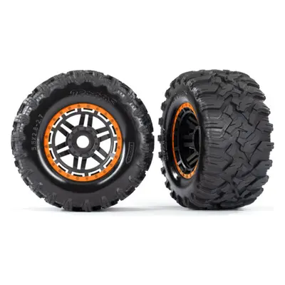 Traxxas koleso 2.8", pneu Maxx All-Terrain, disk čierno-oranžový (2)