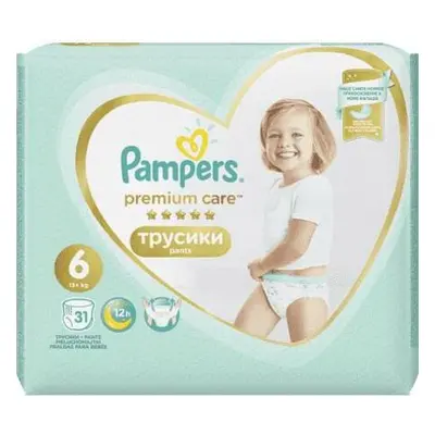 Nohavičky plienkové Premium Care Pants 6 EXTRA LARGE 16kg+ 31ks Pampers