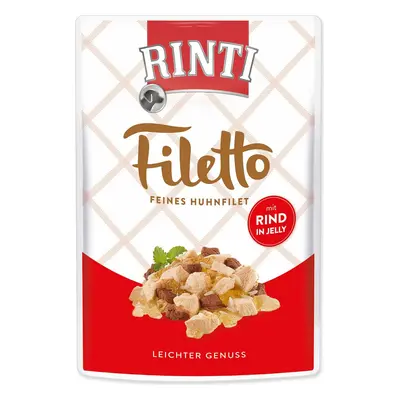 Kapsička Rinti Filetto Adult kura a hovädzie v želé 100g