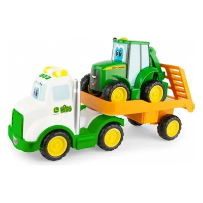 JD Kids John Deere - Traktor Johny s ťahačom 37 cm