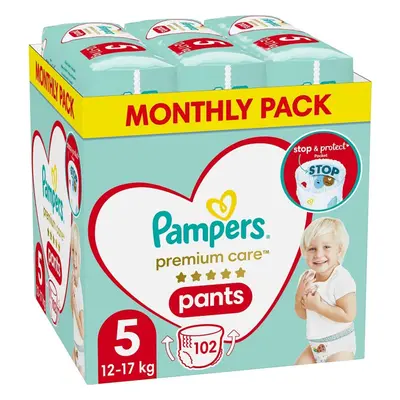 PAMPERS Premium Care Nohavičky plienkové veľ. 5 (12-17 kg) 102 ks