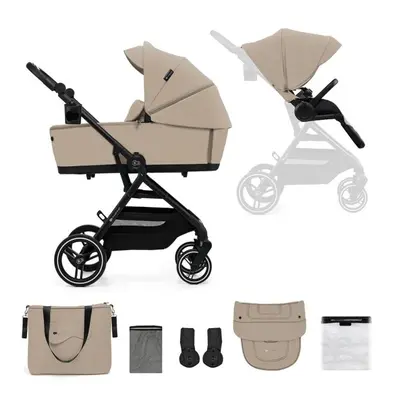 KINDERKRAFT SELECT Kočík kombinovaný Yoxi 2v1 Sand Beige