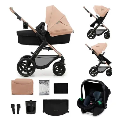 KINDERKRAFT Kočík kombinovaný Moov 2 3v1 Sand Beige - penové kolesá