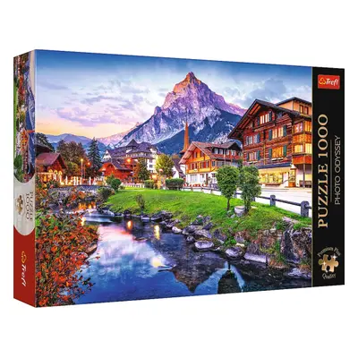 Trefl Puzzle 1000 Premium Plus Quality Foto Odysea: Alpské mesto, Švajčiarsko