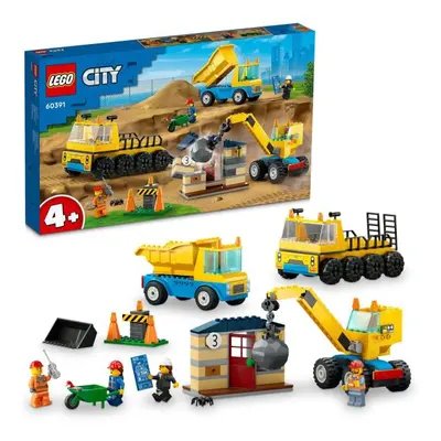 LEGO® City 60391 Stavebná dodávka a demolačný žeriav