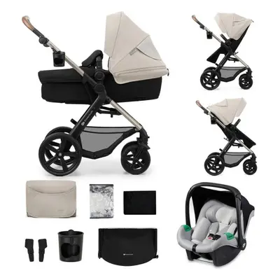 KINDERKRAFT Kočík kombinovaný Moov 2 3v1 Moonlight Grey - penové kolesá