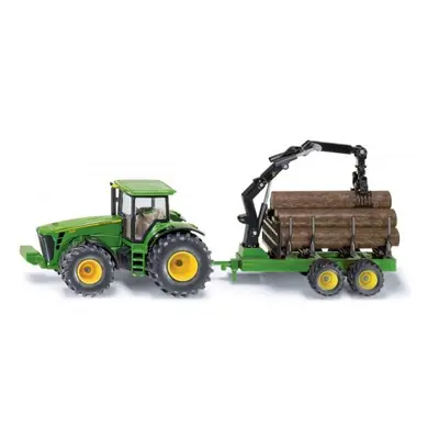 SIKU Farmer - Traktor John Deere s lesným prívesom 1:50