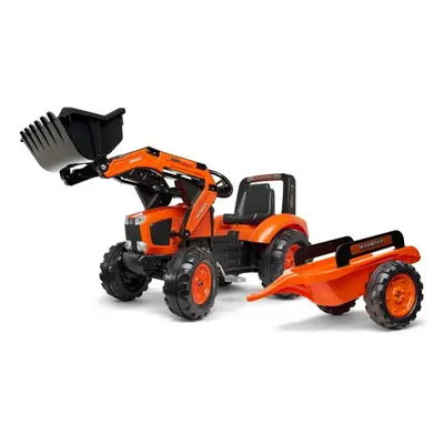 Falk šliapací traktor 2060AM Kubota s nakladačom a vlečkou