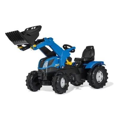 Rollytoys Šlapací traktor Farmtrac NH s predným nakladačom