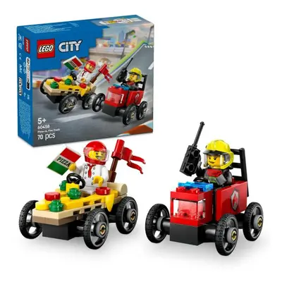 LEGO® City 60458 Pretekársky balíček: Rozvoz pizzy vs. hasičské auto