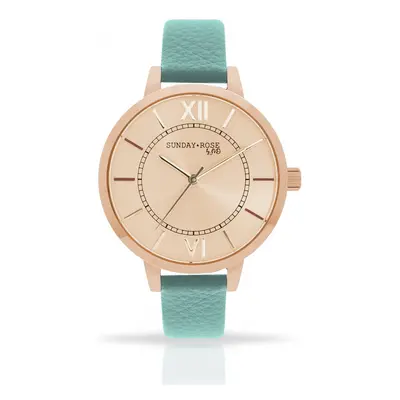 Náramkové hodinky JVD SUNDAY Rose Classic PASTEL GREEN